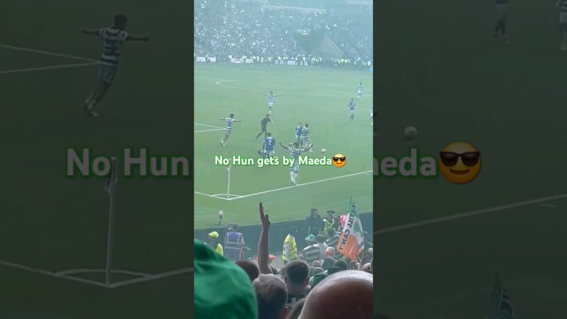 Daizen Maeda retient Lundstrum 💪 #celtic #celticfc #maeda #rangers #scottishcup