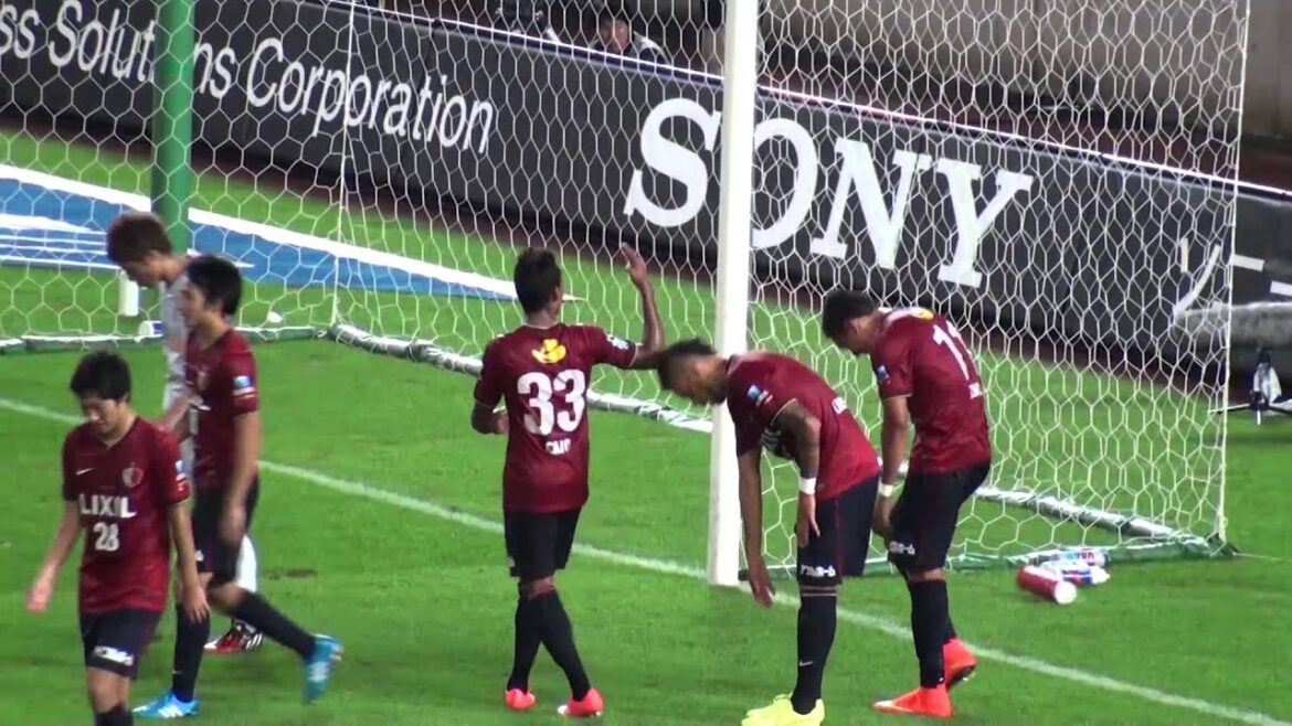 2014J1 Round 18 Kashima 5-1 Hiroshima Gaku Shibasaki, but glissant