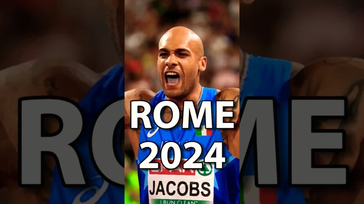 100 m Hommes Championnat d'Europe Rome 2024 Marcell Jacobs Italie