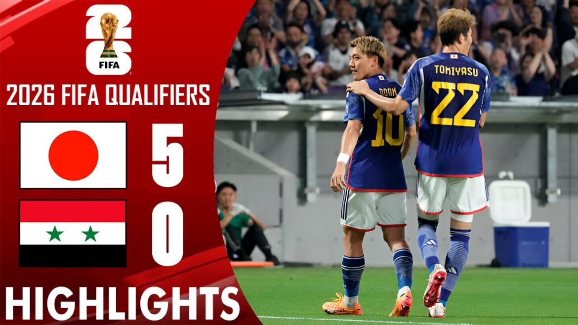 But de Ritsu Doan | Japon contre Syrie 5-0 Faits saillants élargis | Éliminatoires pour la Coupe du Monde de la FIFA 2026 AFC