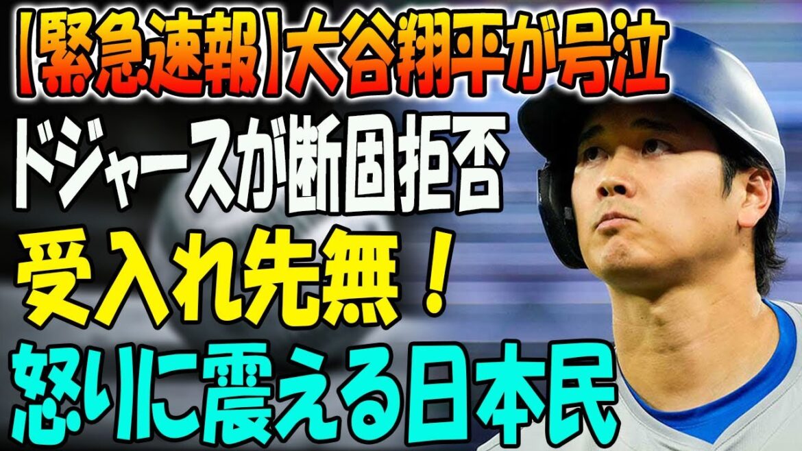 [Dernières nouvelles]Shohei Otani pleure ! Les Dodgers refusent catégoriquement ! Pas de place pour accepter ! Le peuple japonais tremble de colère... Les remplaçants sont le lanceur Shota Imanaga et le voltigeur Seiya Suzuki ! La raison choquante pour laquelle les Dodgers ont refusé de venir au Japon est révélée !