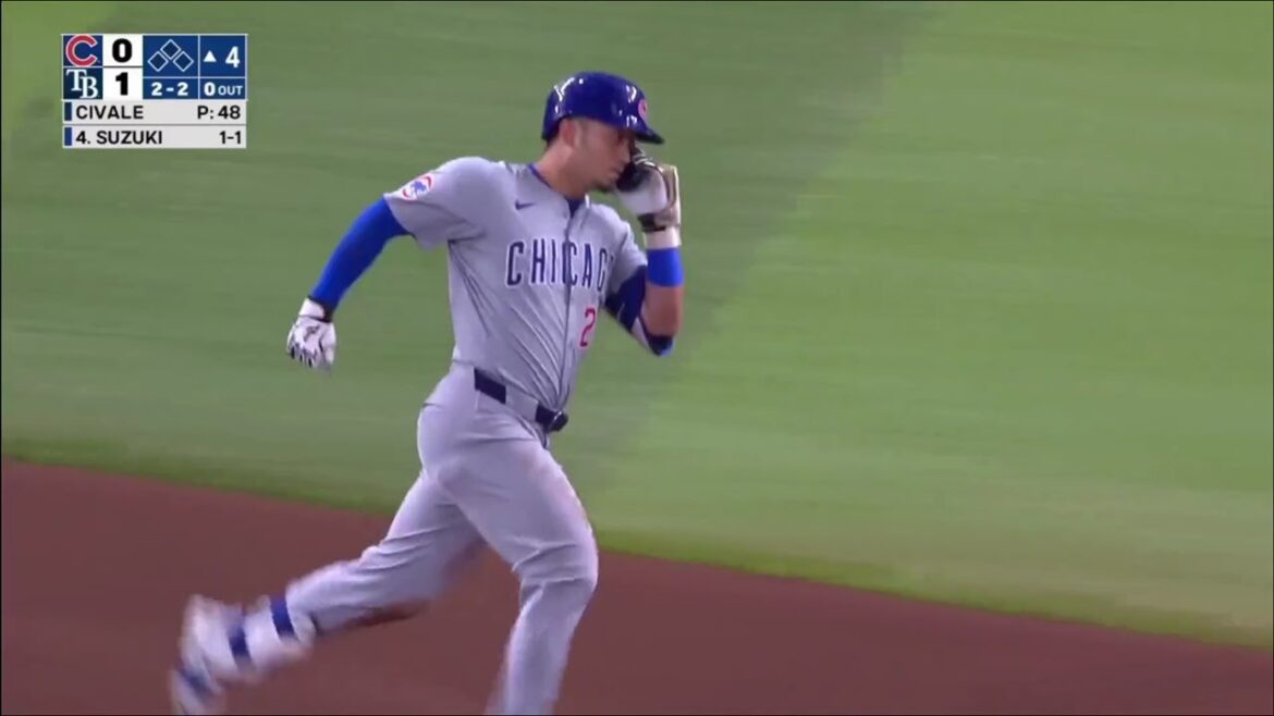 Seiya Suzuki réussit le home run décisif du n°8 HR au centre du terrain !4 circuits lors des 11 derniers matchs