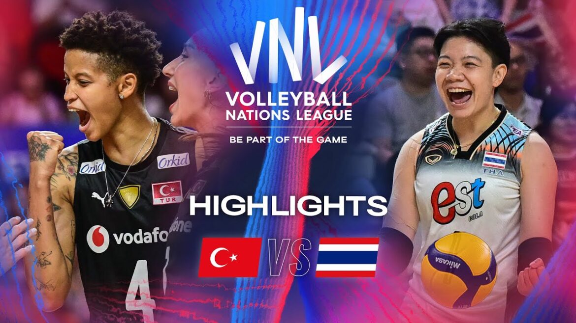 🇹🇷 TUR contre 🇹🇭 THA - Faits saillants |  Semaine 3 |  VNL Féminine 2024