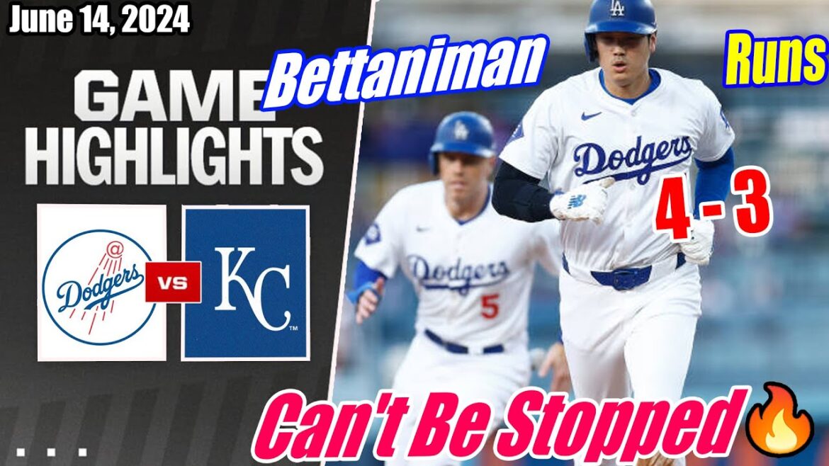 Dodgers contre Royals [FULL GAME] 14/06/2024 |  Can't Be Stopped frappe des circuits 🔥 Saison Crazy Big Win 🔥