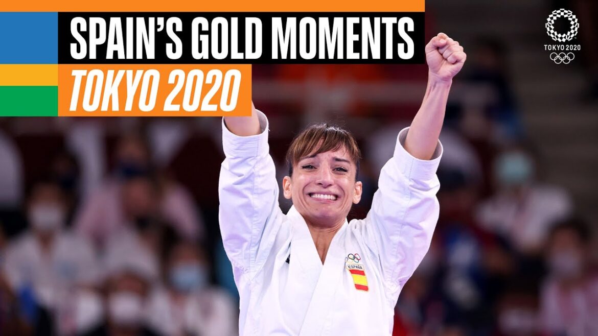 🇪🇸 🥇 Les moments de médaille d'or de l'Espagne à #Tokyo2020 |  Hymnes