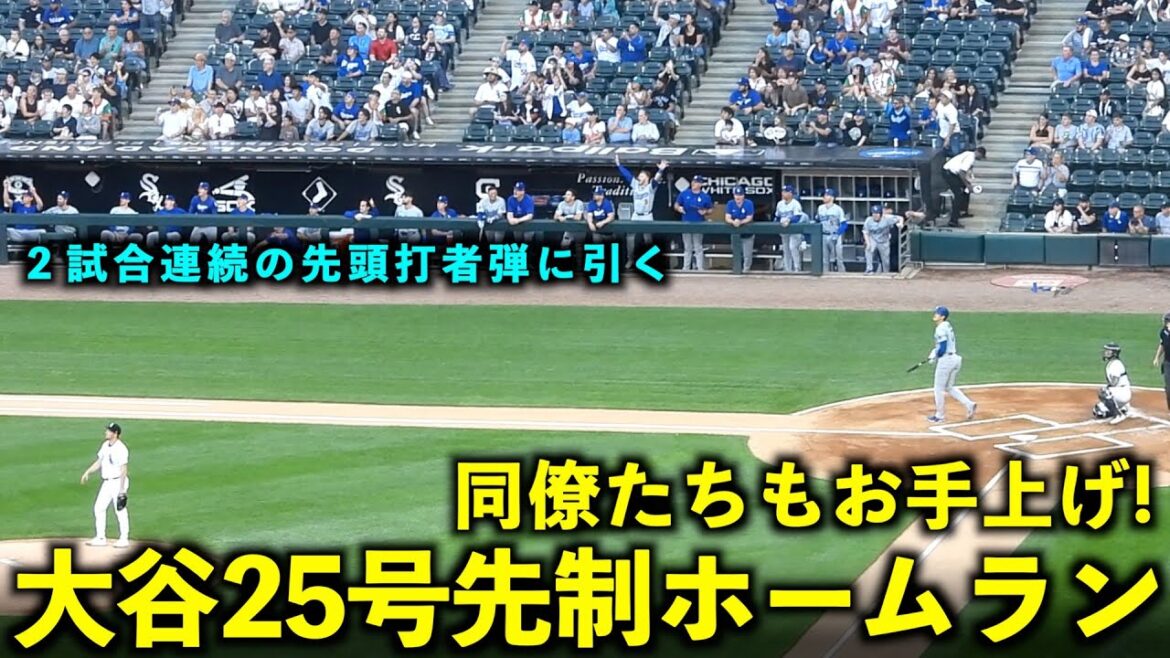 Les collègues sont également obligés de tirer la balle ! Le home run n°25 de Shohei Otani est trop dangereux ![Vidéos locales]27 juin Dodgers contre White Sox Game 3