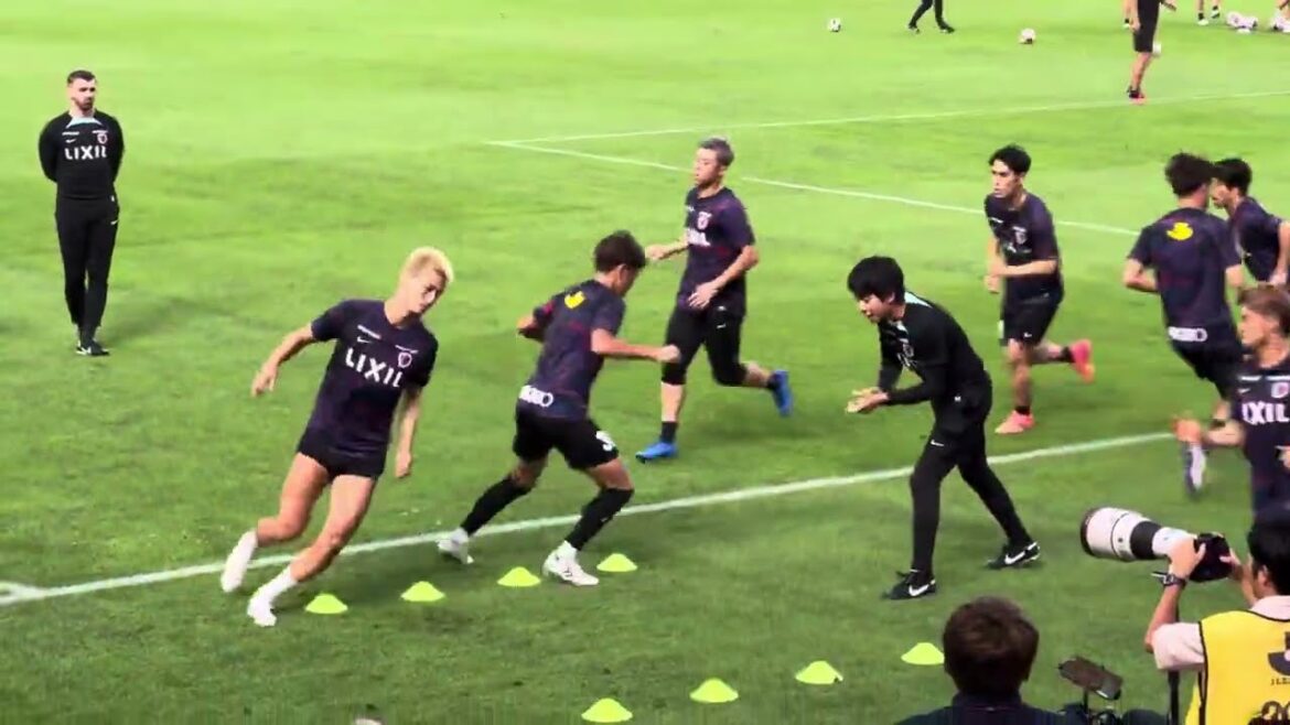 [Kashima Antlers]Échauffement d'avant-match Kashima vs G Osaka J League