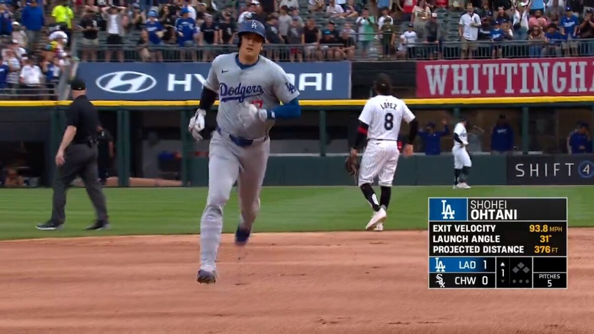 Le 24e circuit de Shohei Ohtani fait de lui le PREMIER DODGER avec un point produit en 9 matchs consécutifs depuis 1995 👏