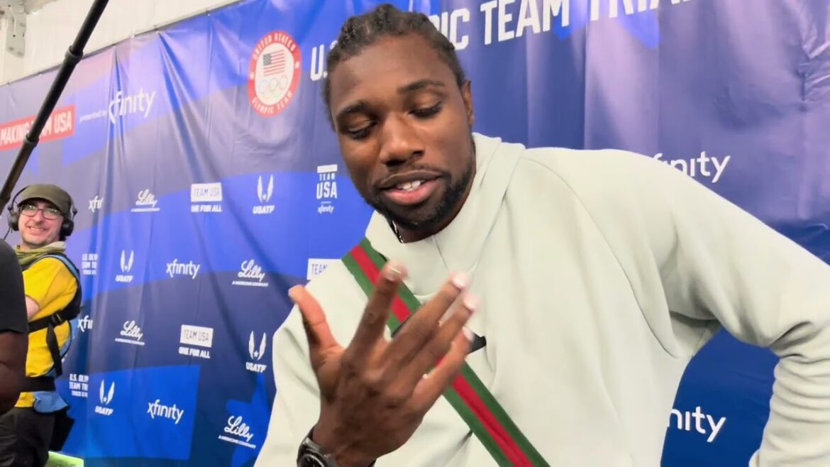 Noah Lyles réagit au 100 m en 9,82 secondes de Kishane Thompson aux sélections jamaïcaines et parle de sa préparation pour le 200 m