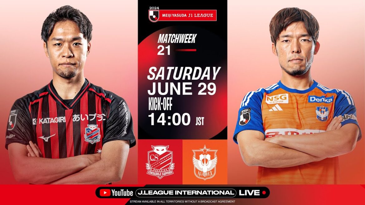 FOOTBALL EN DIRECT DU JAPON |  Hokkaido Consadole Sapporo contre Albirex Niigata |  Ligue J1 2024 |  MW21 FOOTBALL EN DIRECT DU JAPON |  Hokkaido Consadole Sapporo contre Albirex Niigata |  Ligue J1 2024 |  MW21