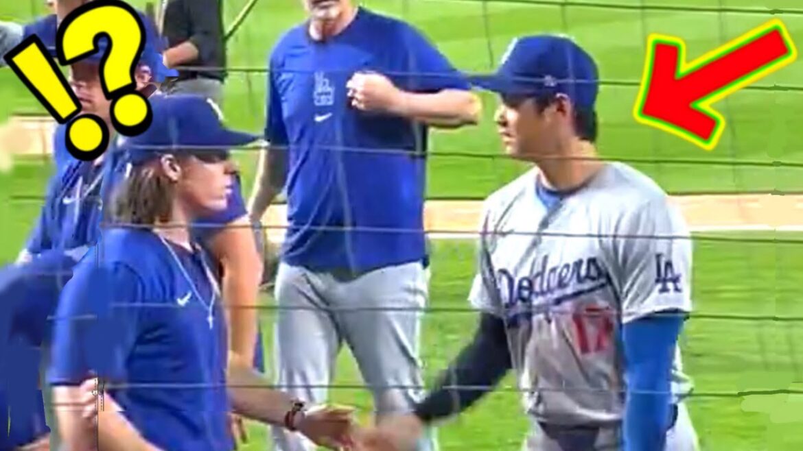 Otani s'est approché de son coéquipier qui se méfiait de lui, et l'instant d'après... « Je veux prendre ta place ! » Les supporters locaux ont applaudi bruyamment !  ![MLB]