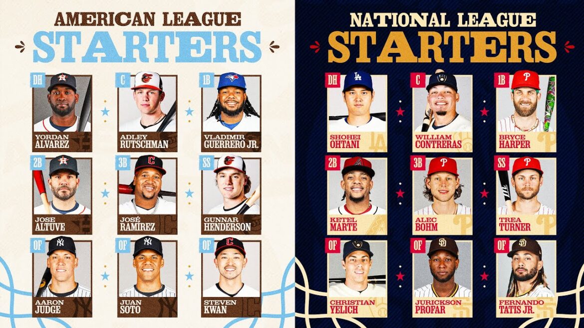 Judge, Harper et Shohei sont les têtes d'affiche du match des étoiles de la MLB 2024 ! (Plus Gunnar, J-Ram et PLUS DE STARS 🤩)