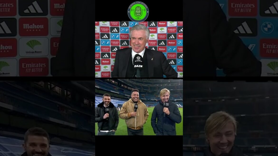 REVUE AVEC ANCELOTTI ET RONALDO FENOMENO #shorts