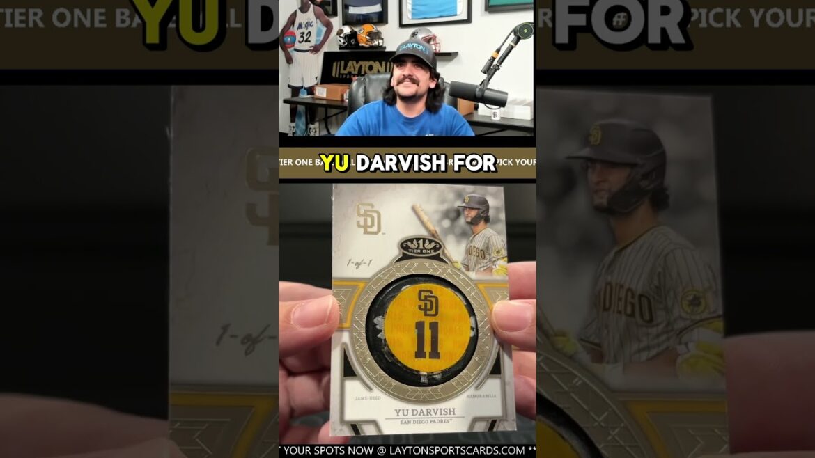 Padres - Yu Darvish - Bouton de batte 1/1 #sportscards #boxbreak #topps #toppsbaseballcards #mlb