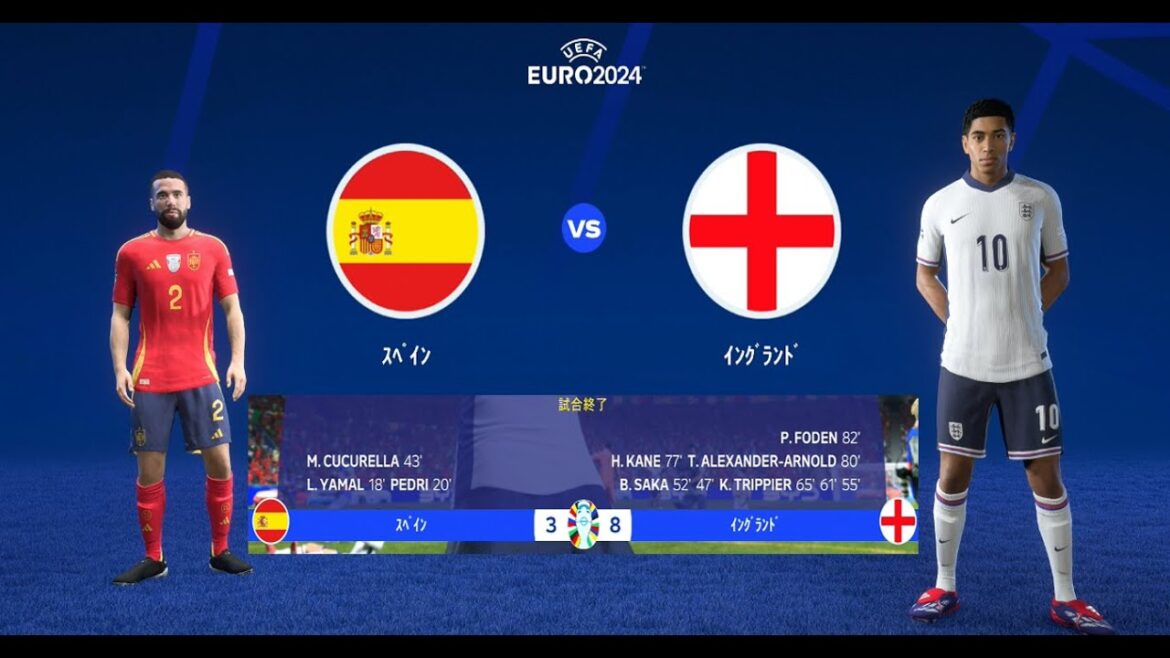 [Espagne VS Angleterre]Finale｜Finale de l'UEFA EURO 2024™ Espagne vs Angleterre[Coup d'envoi final le 15 juillet à 16h00][Défiez les équipes concurrentes/équipes nationales]#PS5