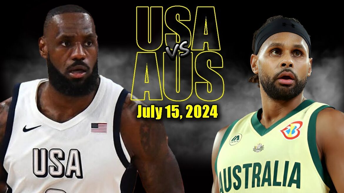 Temps forts du match Équipe États-Unis contre Australie - Jeux olympiques 2024 | 15 juillet 2024
