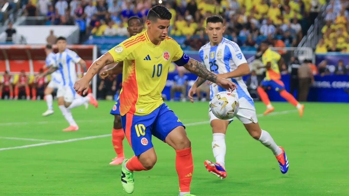 James Rodriguez Colombie vs Argentine 0-1 (15/07/2024)