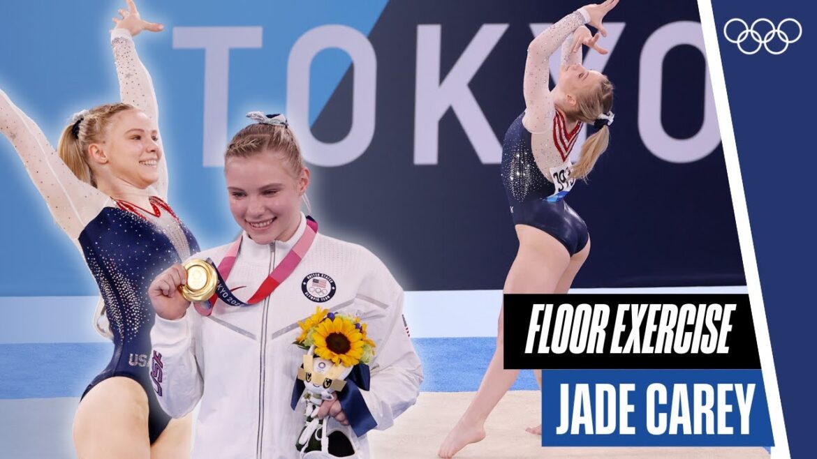 🤩 Jade Carey remporte l'or en exercices au sol féminin 🏅