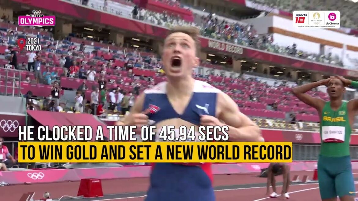 Karsten Warholm pulvérise le record du monde du 400 m haies à Tokyo | Jeux olympiques | JioCinema & Sports18