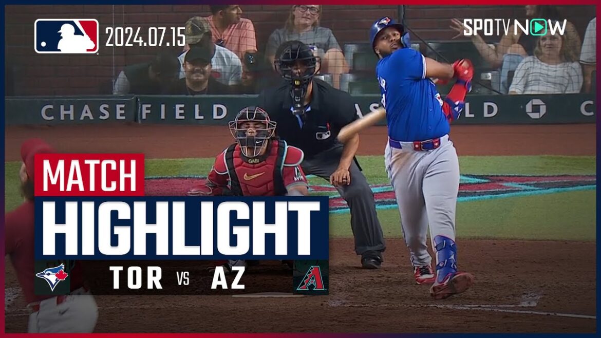 [Les Blue Jays gagnent un match serré ! Yusei Kikuchi part en 5e manche]Blue Jays contre Diamondbacks Faits saillants du match MLB 2024 Saison 7.15