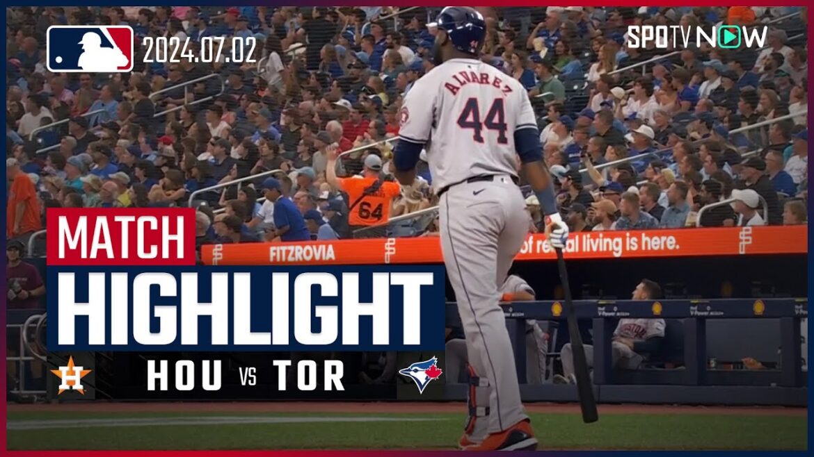 [Yusei Kikuchi commence à lancer ! Affrontez la solide formation de frappeurs des Astros !  ]Points forts du match Astros vs Blue Jays MLB2024 Saison 7.4