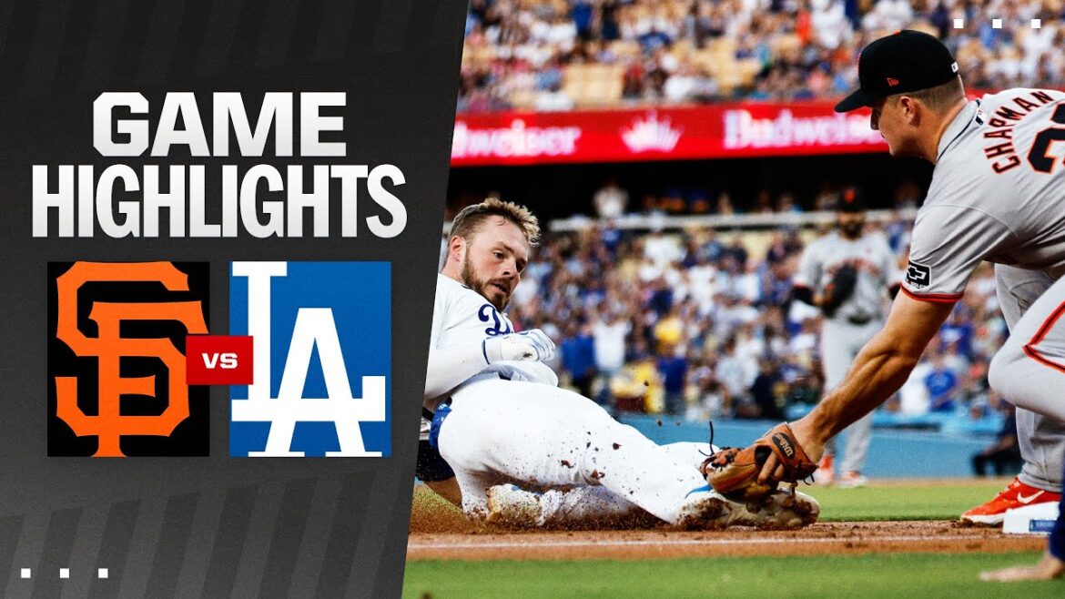 Faits saillants du match Giants vs. Dodgers (23/07/24) | Faits saillants de la MLB