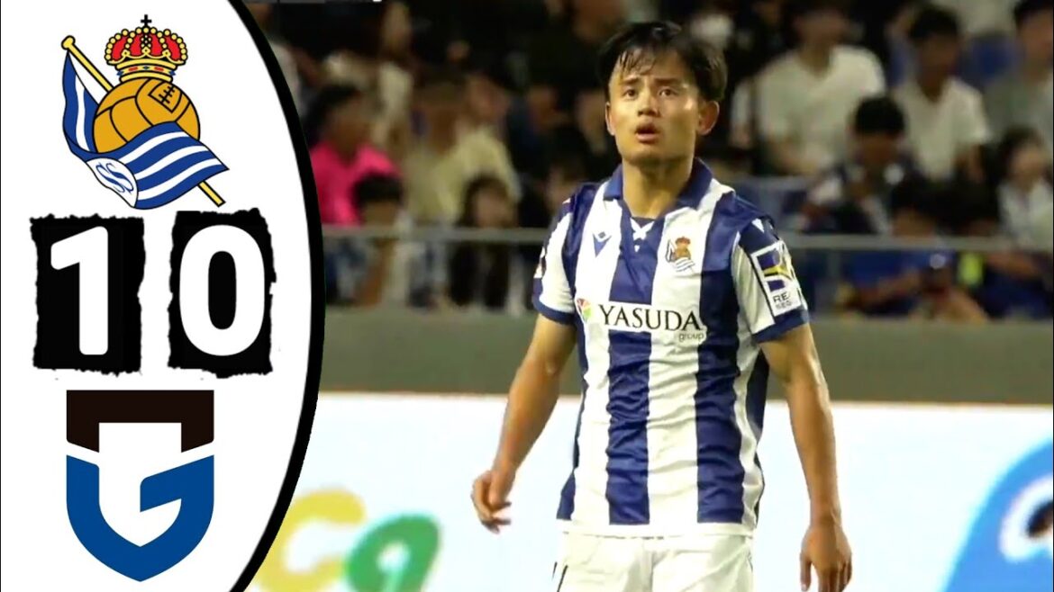 Real Sociedad vs Gamba Osaka 1-0 Faits saillants Takefusa Kubo | Match amical 2024