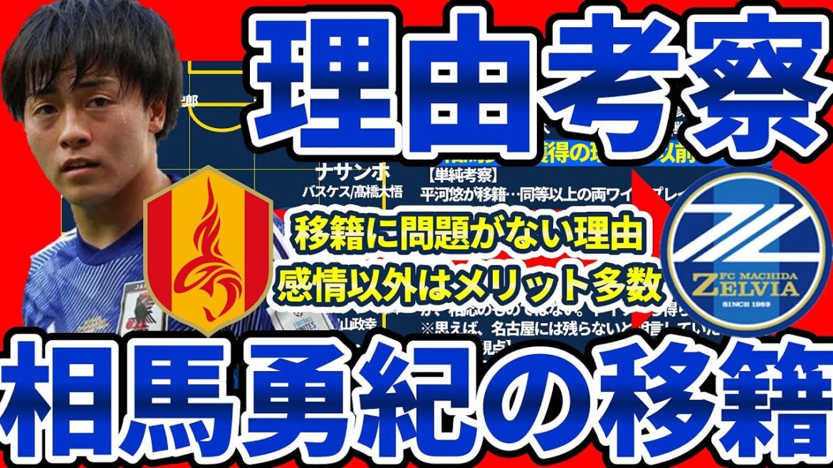 [Raison pour laquelle Yuki Soma peut participer même s'il est transféré au niveau national et prise en compte du FC Machida Zelvia à l'avenir]Acquisition de force Machida / Acquisition d'argent Nagoya / Libéralisation future du mouvement Soma / Avantages autres que les émotions, y compris le bureau d'agent