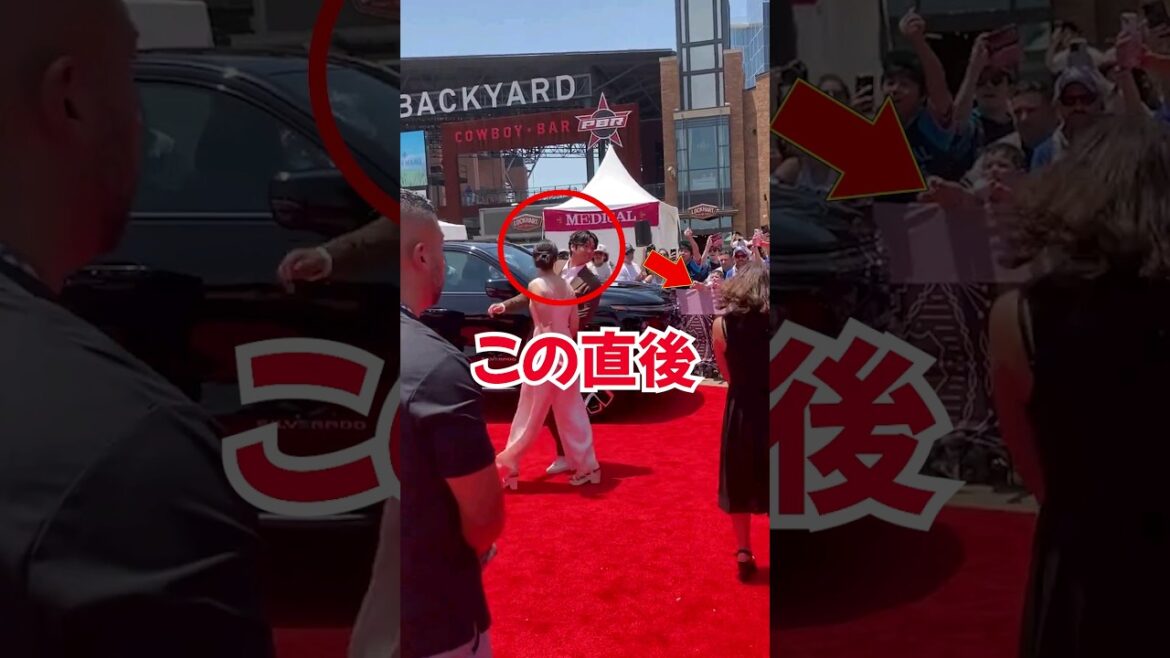 La "certaine action" de Shohei Otani et de sa femme Mamiko était si merveilleuse... Le spectacle annuel sur le tapis rouge du All-Star Game #Shohei Otani #Mrs Mamiko #Decopin.