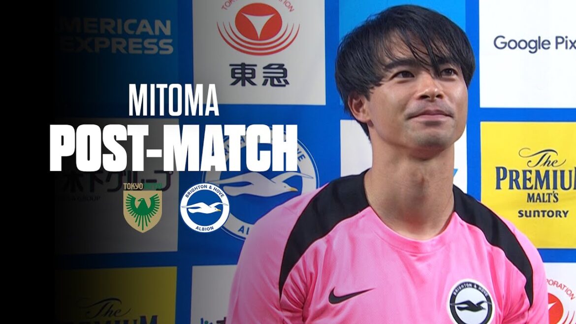 Réaction d'après-match de Mitoma | Tokyo Verdy v Brighton | Tournée au Japon 2024