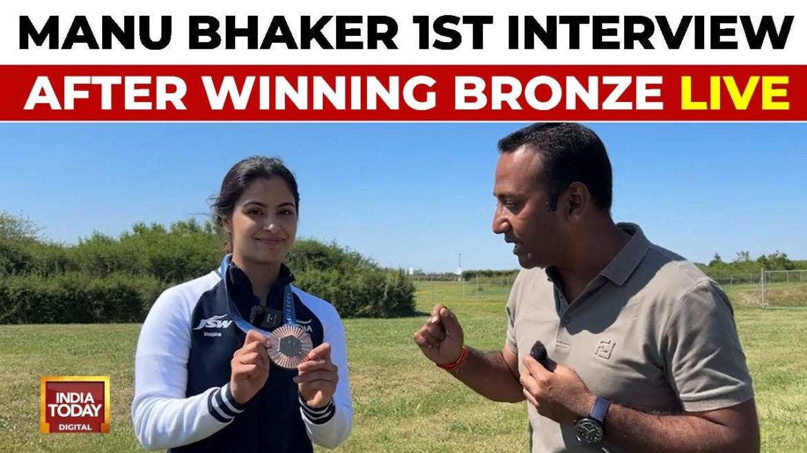 EN DIRECT | Entretien exclusif de Manu Bhaker avec India Today après avoir remporté le bronze aux Jeux olympiques de Paris EN DIRECT