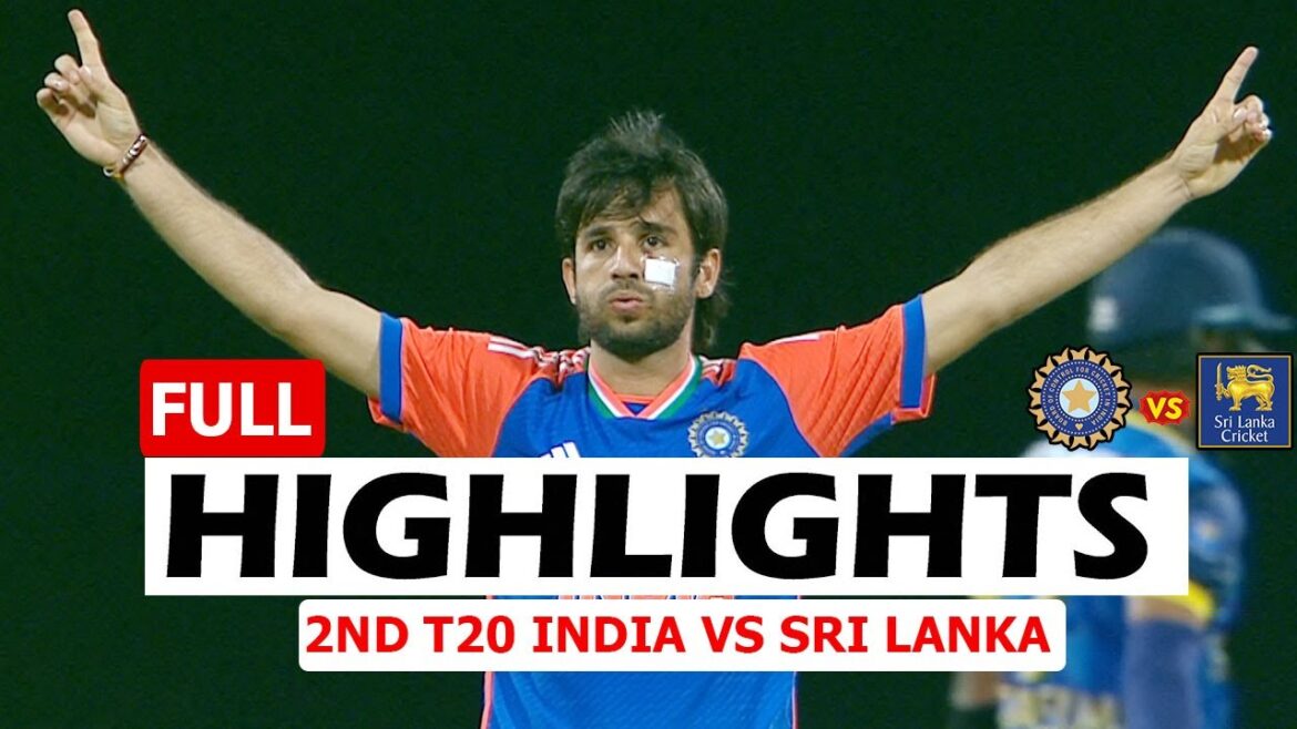 INDE VS SRI LANKA 2E MATCH T20 2024 : TEMPS FORTS COMPLETS | IND VS SL