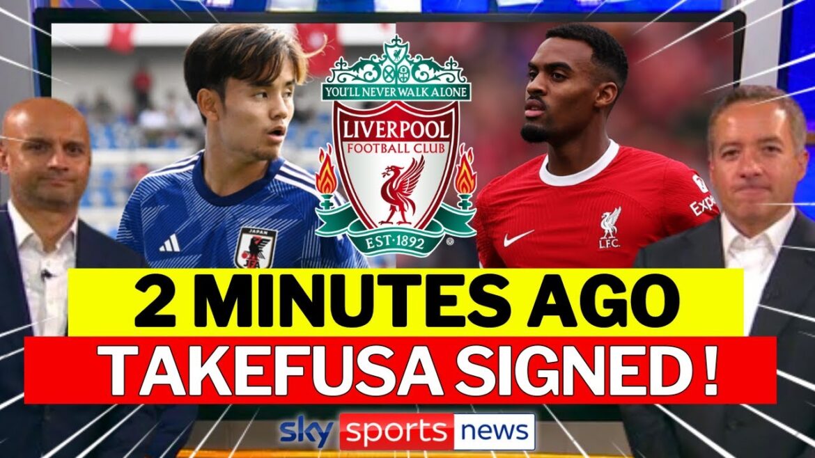 Takefusa Kubo signe un contrat avec Liverpool 🔥 Kubo devient joueur de Liverpool ✅ Dévoilement du maillot de Kubo ✔️