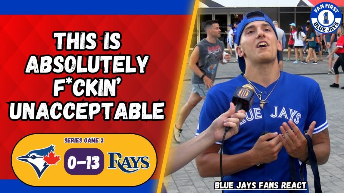 Le pire match de 2024 | TOR 0-13 TB | Les fans des Blue Jays réagissent