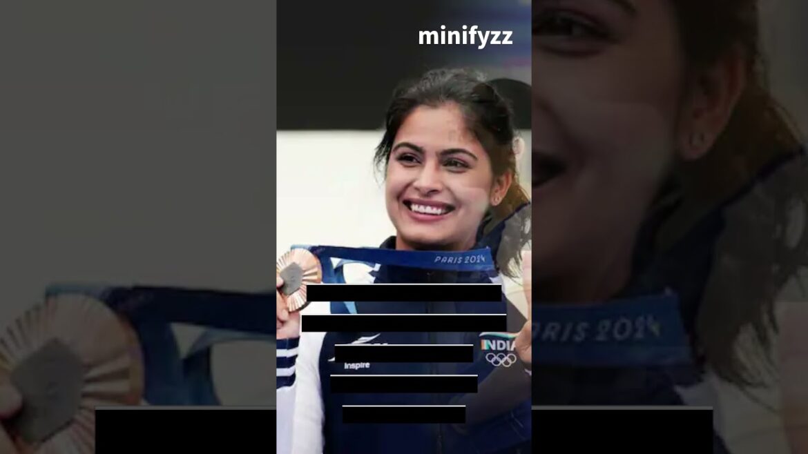 🥉Manu Bhaker écrit l'histoire et devient la première tireuse indienne à remporter une médaille aux Jeux olympiques