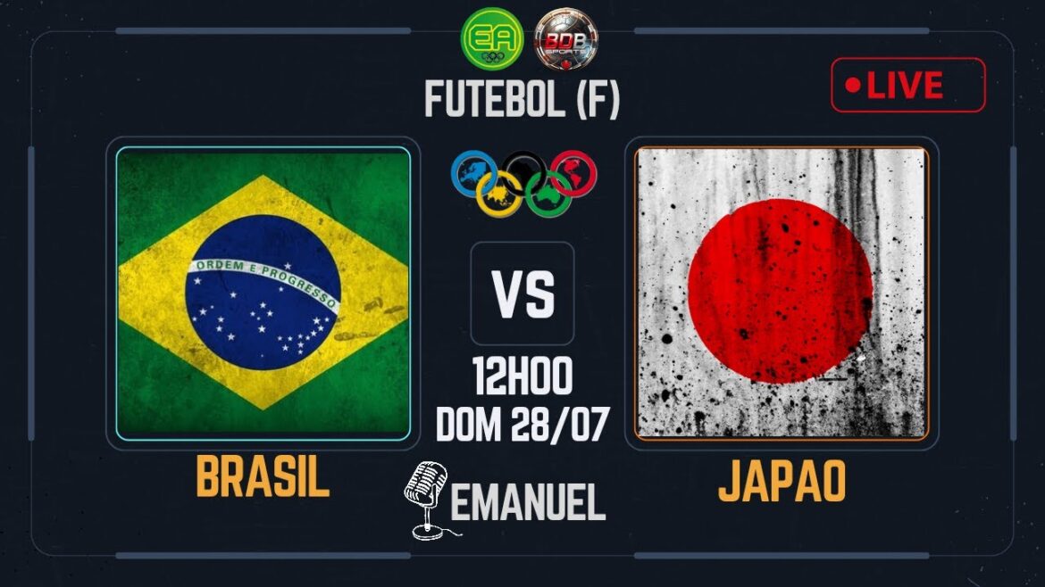 BRÉSIL (F) X JAPON (F) |  FOOTBALL FÉMININ |  JEUX OLYMPIQUES 2024 |  GROUPE C |  EN DIRECT 🔴