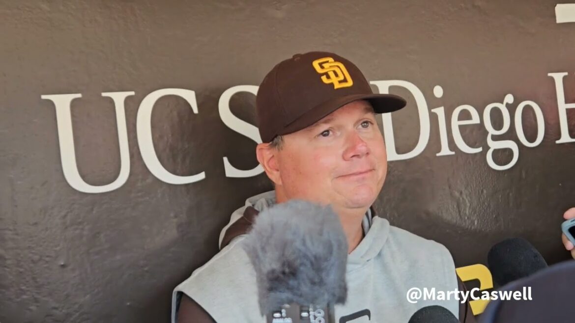 Le manager des #Padres, Mike Shildt, parle des mouvements de l'équipe à la date limite des échanges et des dernières nouvelles sur Yu Darvish et Fernando Tatís