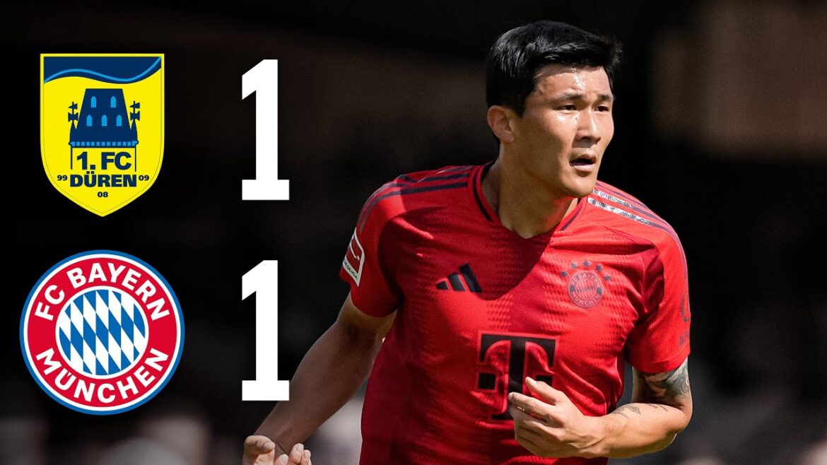 Match nul en amical | 1. FC Düren - FC Bayern | Temps forts 2024