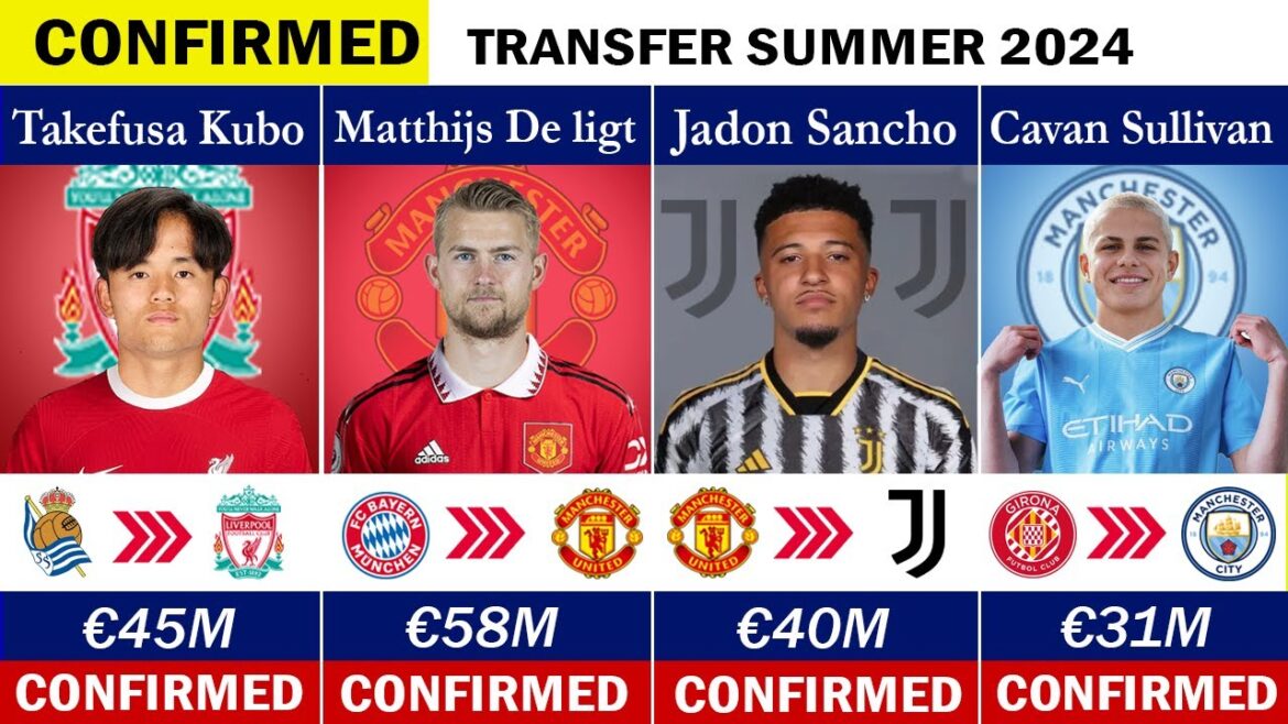 DERNIERS TRANSFERTS CONFIRMÉS ET RUMEURS ! 🤪🔥 ft. Sullivan, Kubo, Jadon Sancho....... etc