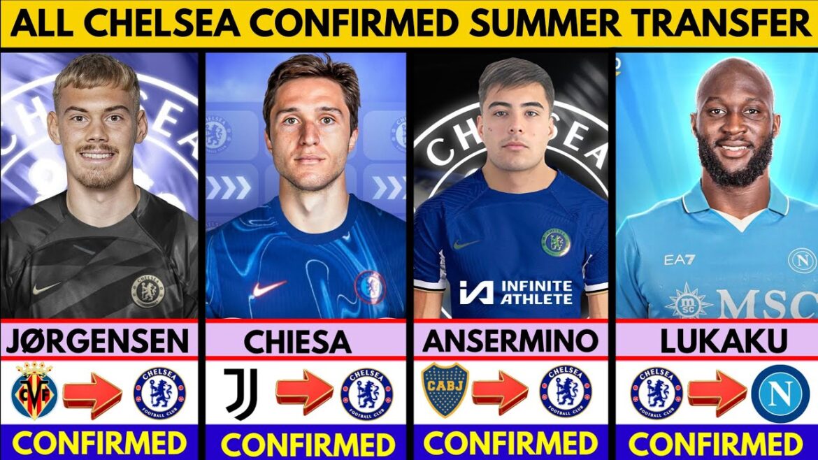 🚨 TOUS LES TRANSFERTS DE CHELSEA CONFIRMÉS POUR L'ÉTÉ 2024✅ Chiesa à Chelsea🔥 Lukaku à Naples, Chiesa, Jorgensen