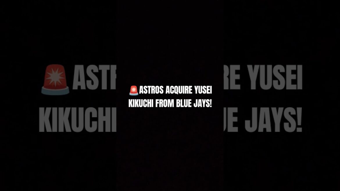 🚨Les Astros acquièrent Yusei Kikuchi des Blue Jays ! @gabrielpaganBASEBALL