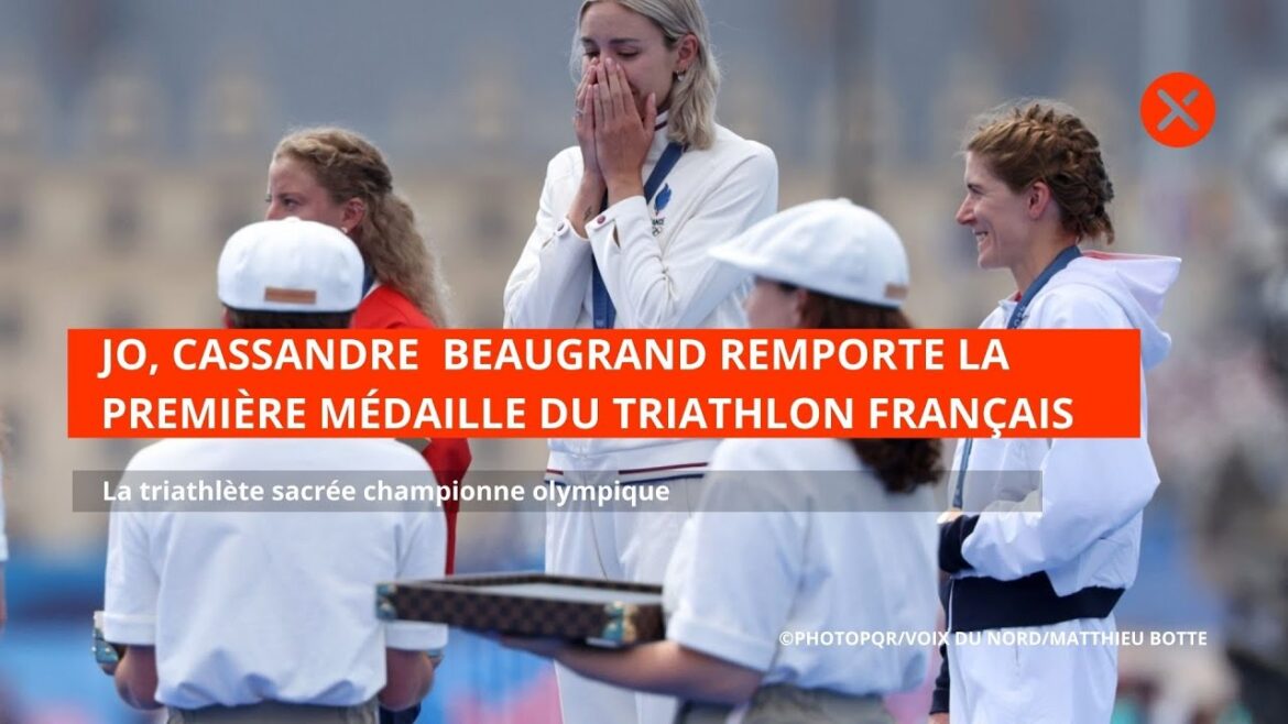 JO, Cassandre Beaugrand remporte la première médaille du Triathlon français