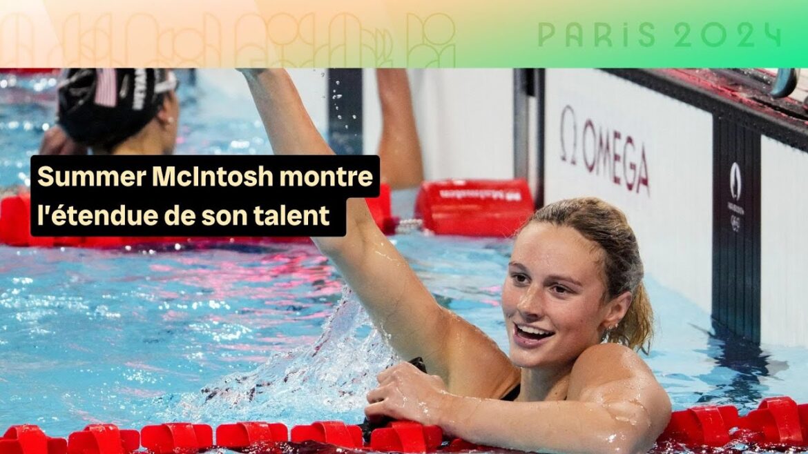 Natation : Summer McIntosh impose son rythme au 400 m quatre nages - Paris 2024