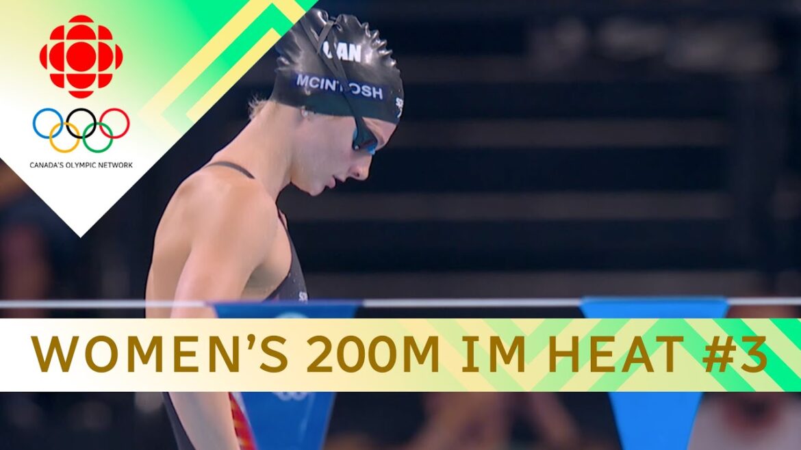 Summer McIntosh en tête des séries du 200 m quatre nages féminin | #paris2024