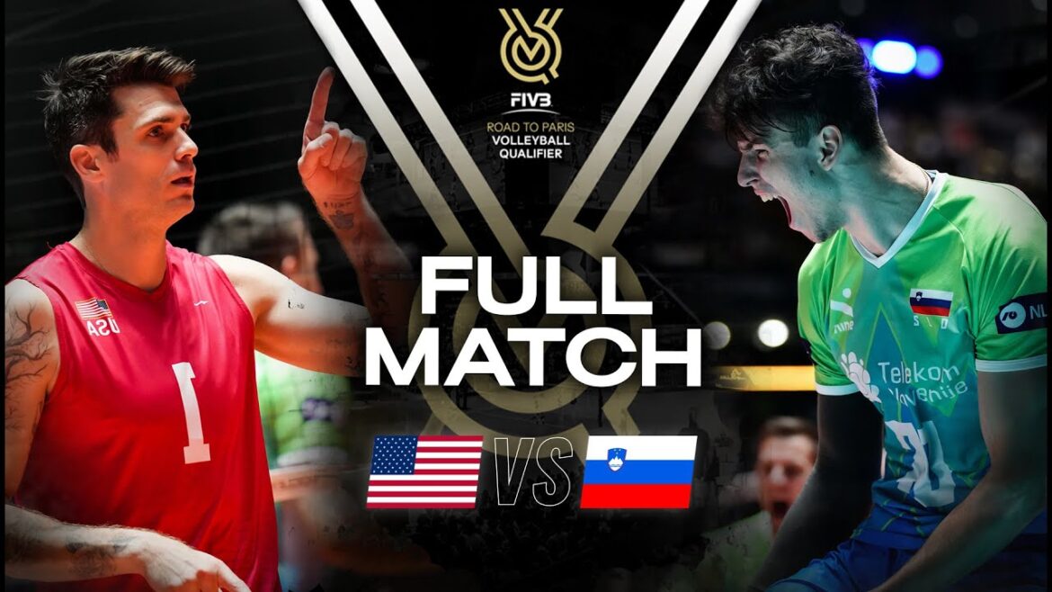🇺🇸 USA vs 🇸🇮 SLO - Paris 2024 Olympic Qualification Tournament | Full Match - Volleyball