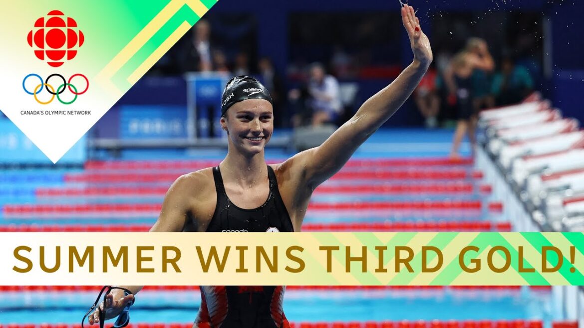 Summer McIntosh devient la première Canadienne à remporter 3 médailles d'or lors d'une même édition des Jeux olympiques | #paris2024