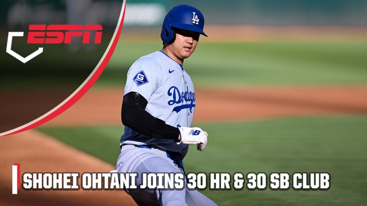 SHOHEI OHTANI rejoint le club des 30 HR-30 SB 🔥 | ESPN MLB