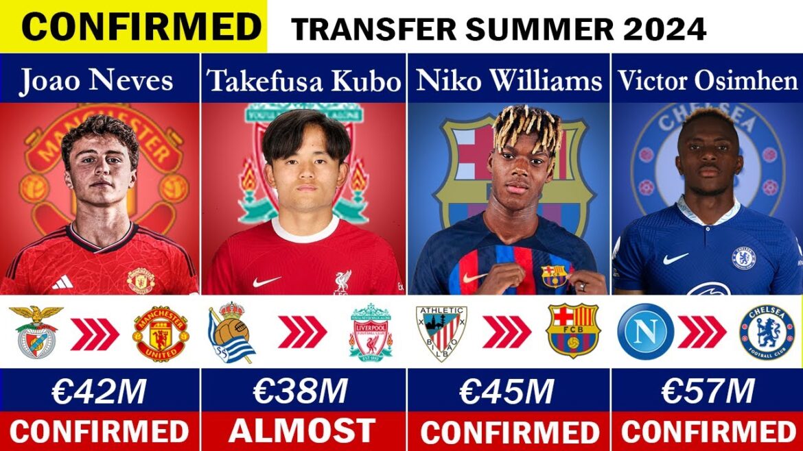 DERNIERS TRANSFERTS CONFIRMÉS ET RUMEURS ! 🤪🔥 ft. Osmain, Neves, Nico Williams....... etc