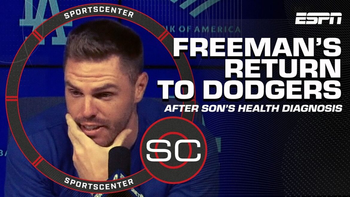 Freddie Freeman revient après le diagnostic de santé de son fils et plus de détails sur la ligue | SportsCenter