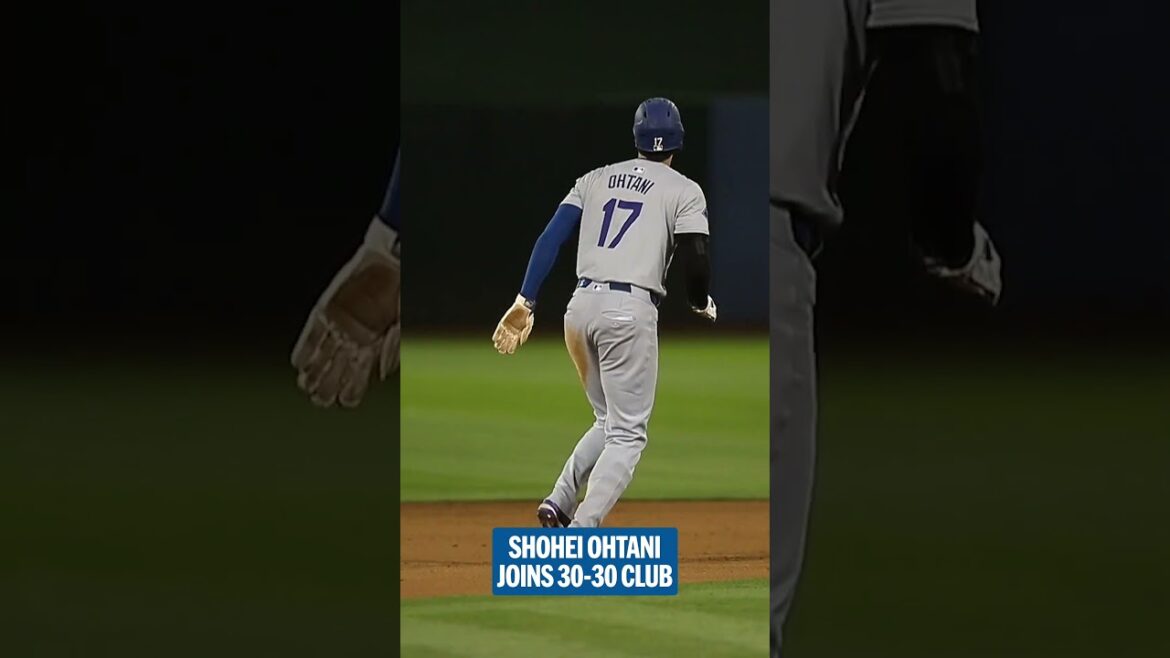 33 HOMERS. 30 BASES VOLÉES Shohei Ohtani rejoint le club 30-30 !